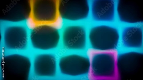 Wallpaper Mural A vibrant abstract video showcasing colorful squares in a grid pattern with a mix of bright hues Torontodigital.ca