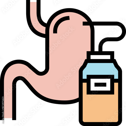 Stomach with IV Bag Icon