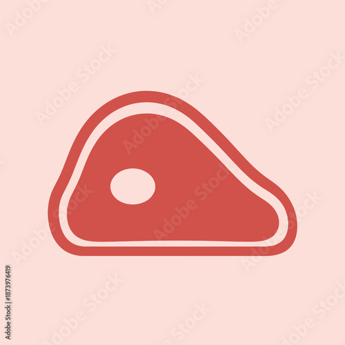 Qurban Meat Flat Icon for Eid al-Adha