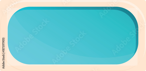 Relaxing oval pool with clear light blue water, inviting swimmers for a refreshing dip