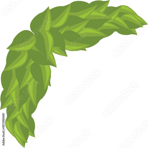 Fresh hop cones creating a decorative border, perfect for brewery or beer related designs