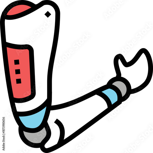 Stylized Icon of a Prosthetic Arm
