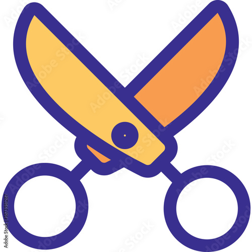 Stylized Scissors Icon