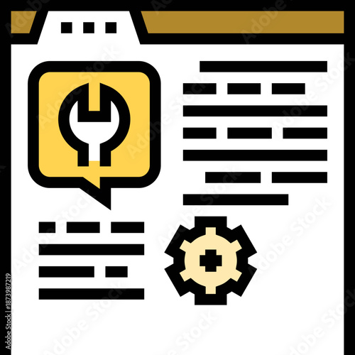 Technical Support and Settings Icon