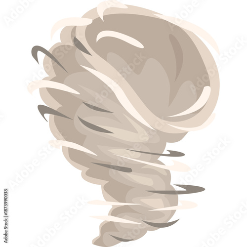 Tornado storm illustration