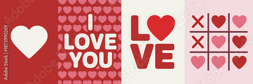 Colorful love Graphics with Hearts and Love Messages