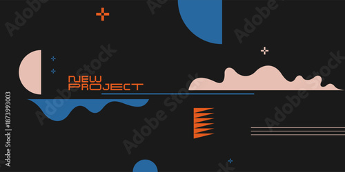 Abstract background for design. A template for advertising in a modern style. Stylish illustration for the poster. Trendy stylish graphics.