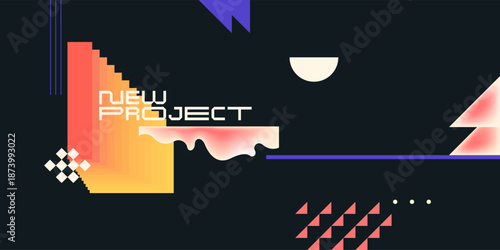 Abstract background for design. A template for advertising in a modern style. Stylish illustration for the poster. Trendy stylish graphics.