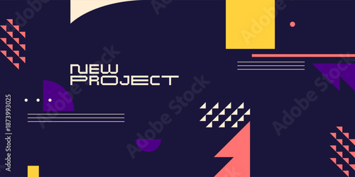 Abstract background for design. A template for advertising in a modern style. Stylish illustration for the poster. Trendy stylish graphics.