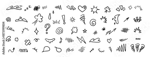 Comic Style Anime Emotion Effect Set