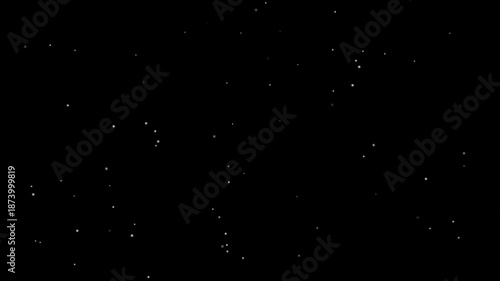 4K 3D seamless loop of shinny optical flare stars particles animation on black background. Starry Night Sky with Stars and Clouds, 
beautiful night sky with stars moving slowly, background in 4K