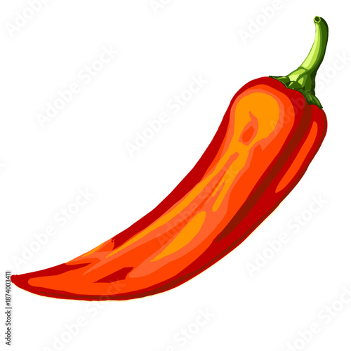 SpicyRed Jalapeno Pepper Vector Illustration