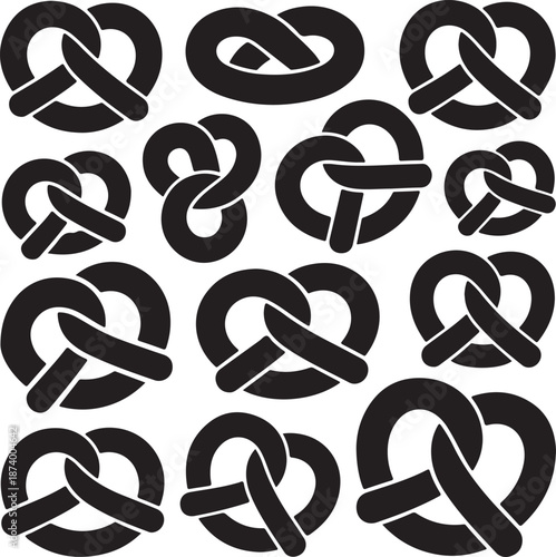 knots in a variety of styles and shapes