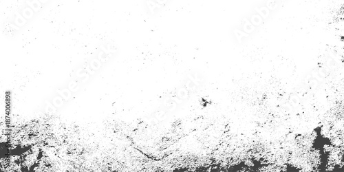 Grunge background black and white. Texture of chips, cracks, scratches, scuffs, dust, Black and white grunge frame. rough and dirty texture wall background, Rust and dirt overlay black and white text,