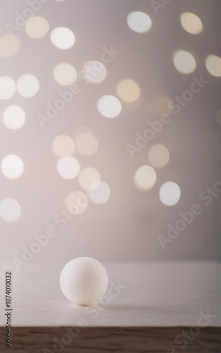 Composición minimalista con color fuerte sobre fondo neutro, espacio para texto.