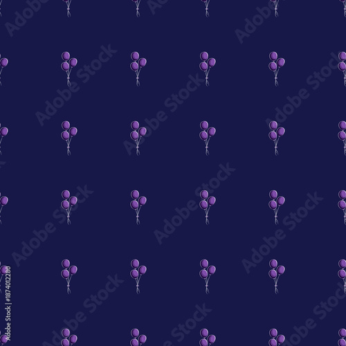 Balloon Seamless Pattern for Print