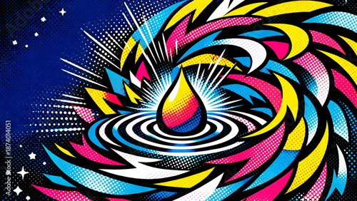 Abstract Pop Spiral of Emergence