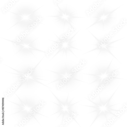 Png star light in white formed by sun and intense sunlight rays. Sparkle, sparks and glare accents enhance starburst depth. Powerful glowing light dominates background. Vector illustration.