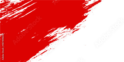 Red paint splashes and ink splatters create a grunge blood texture background with watercolor stains and artistic design patterns for a decorative vector illustration backdrop