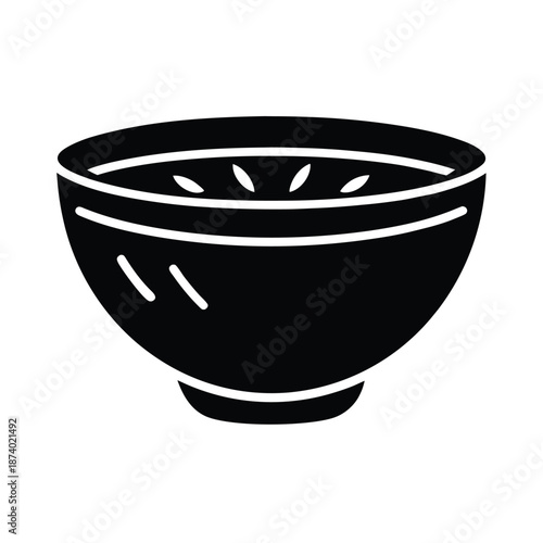 Bowl With Batter Vector Illustration