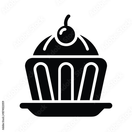 Gelatin Dessert Vector Illustration