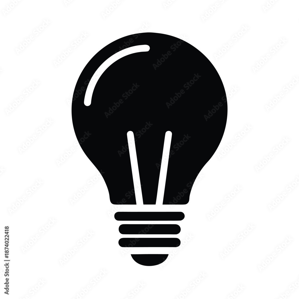 Obraz premium Light Bulb Vector Illustration