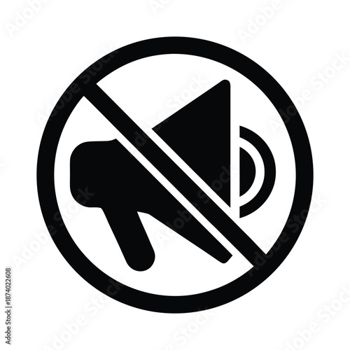 Mute Vector Illustration