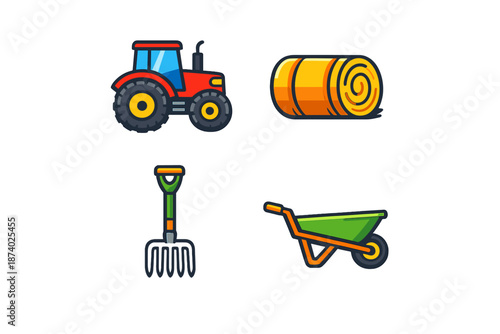 Farming Icons Set