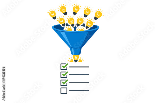 Ideas Funnel to Checklist