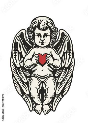 cherub Cupid antique