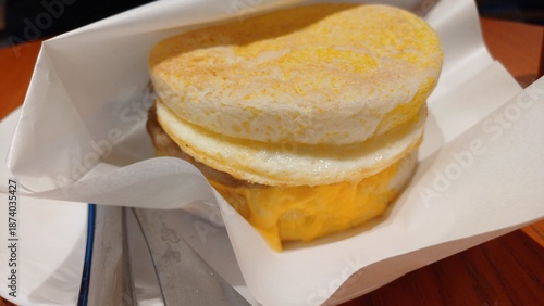 burger on a white plate