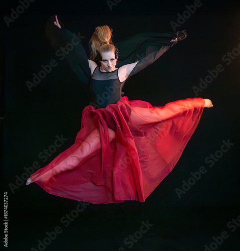 Scherensprung der Ballerina