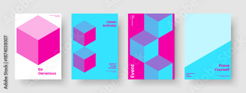 Geometric Flyer Layout. Creative Report Template. Abstract Business Presentation Design. Background. Book Cover. Poster. Banner. Brochure. Magazine. Portfolio. Brand Identity. Catalog. Newsletter