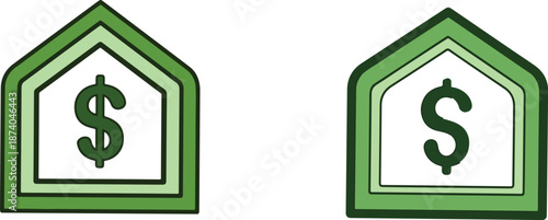 dollar vector icon set.eps