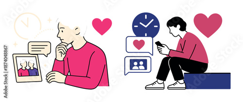 Expressions of love through photos and messages