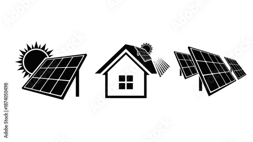 Solar Panels Installed on Residential Roof with Sunlight Exposure