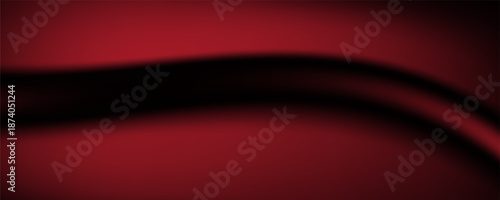 Abstract gradient podium background. Empty red 3D studio background. Clean scene for product presentation mockup template. eps 10