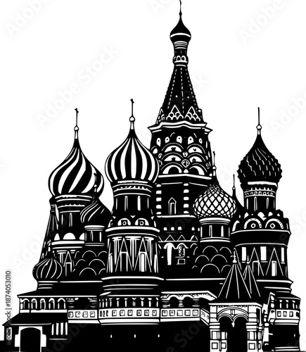 Saint Basil's Cathedral Moscow Vector