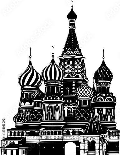 Saint Basil's Cathedral Moscow Vector