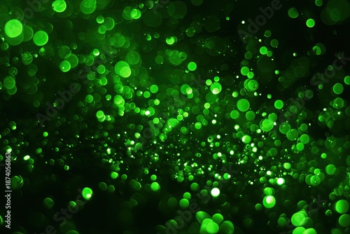 Abstract Green Bokeh Background