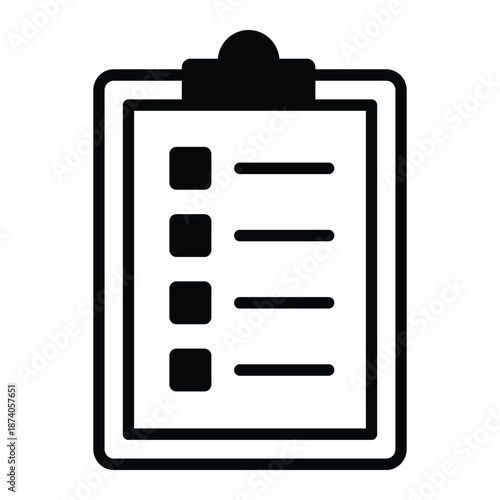 Medical Clipboard Vector Icon which can easily modify or edit