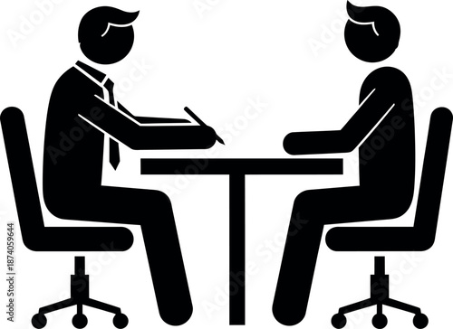 Interview meeting icon