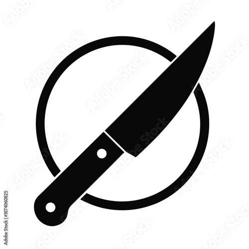 Chef Knife Vector Illustration