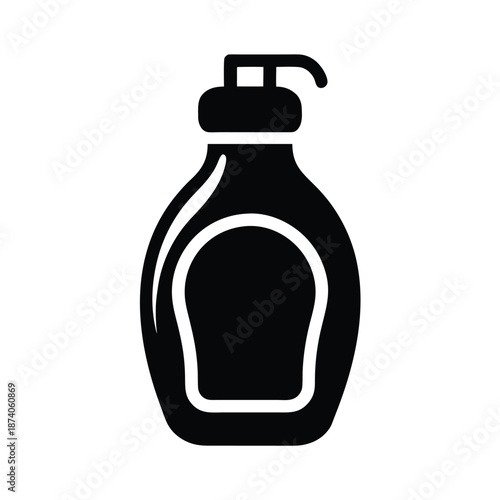 Dish Soap Bottle Vector Illustration