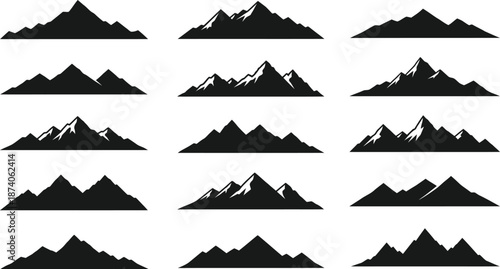 Essential Mountain Vector Shapes for Every Graphic Designer