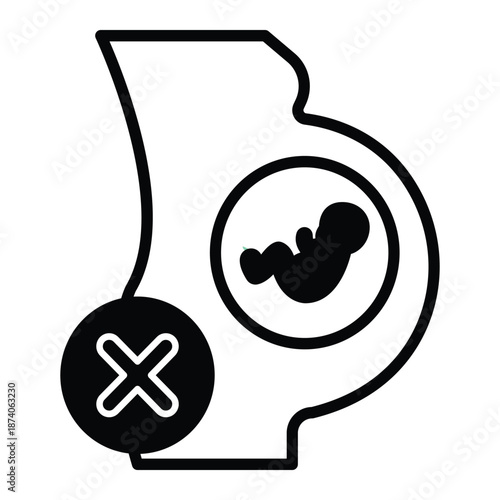 Maternity Icon Vector Icon which can easily modify or edit