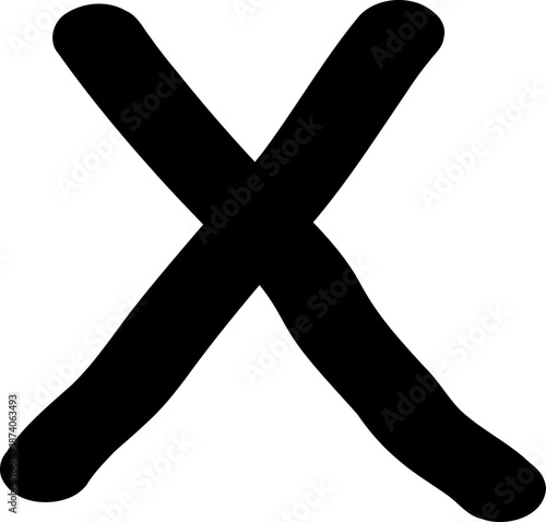 Hand Drawn X Marks: Rough Scribble Cross Icons and Wrong Answer Signs Vector