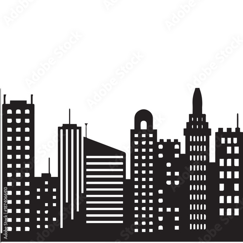 city lights illustration, city background, metropolitan vector, city night view, urban skyline, city silhouette, skyline outline, city architecture, buildings vector, urban design, city panorama, city