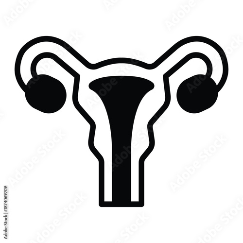 Uterus  Vector Icon which can easily modify or edit