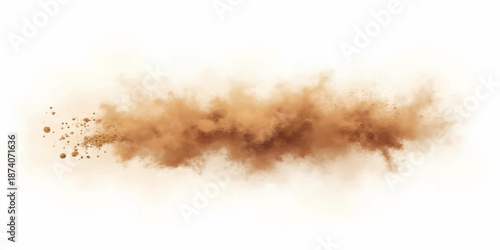 Fire and smoke rising through forest grass under a cloudy sky with an abstract, dramatic atmosphere